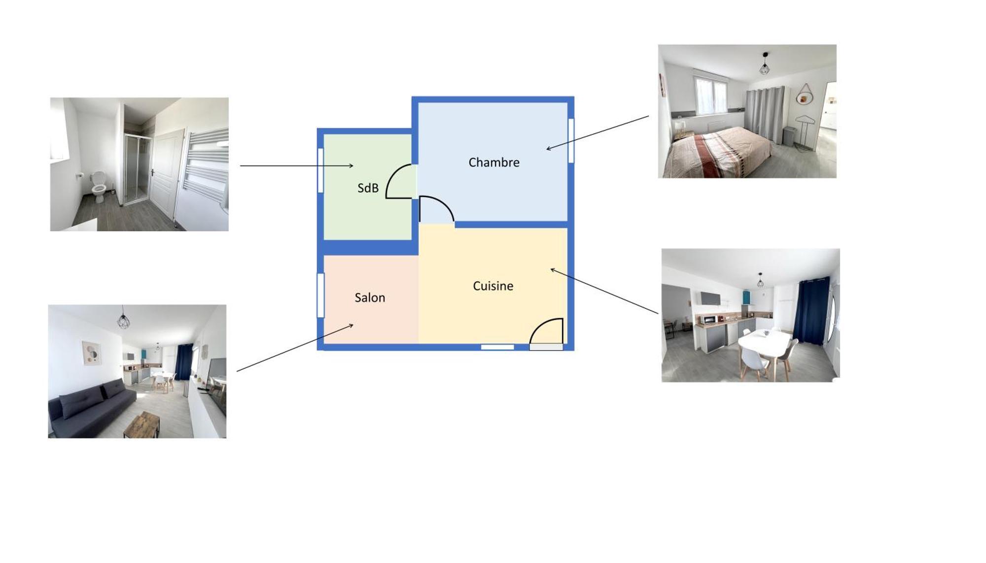 178B - Appartement T2 Tout Confort - Wifi Netflix 勒贡蓬图夫尔 外观 照片